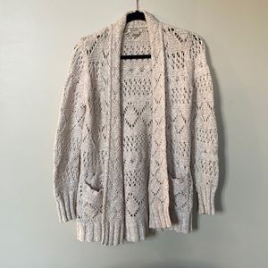 Lucky brand beige cardigan
